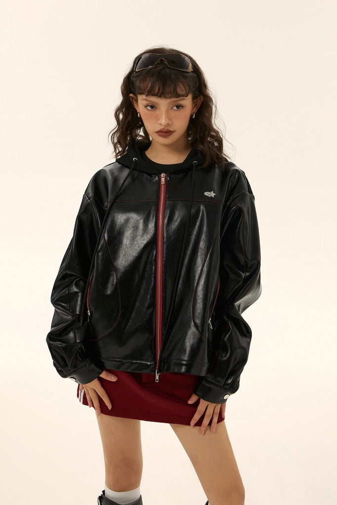 EZEK&STUDIO American Retro leather jacket