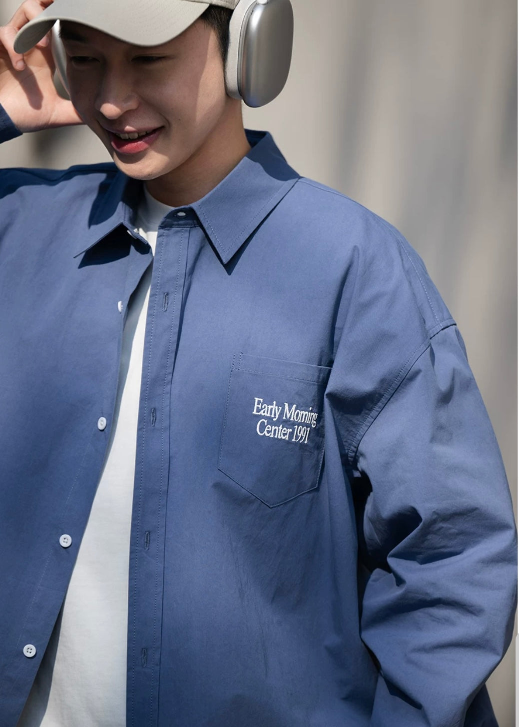 BELLKENIDE Silhouette Solid Color Long-Sleeved Shirt