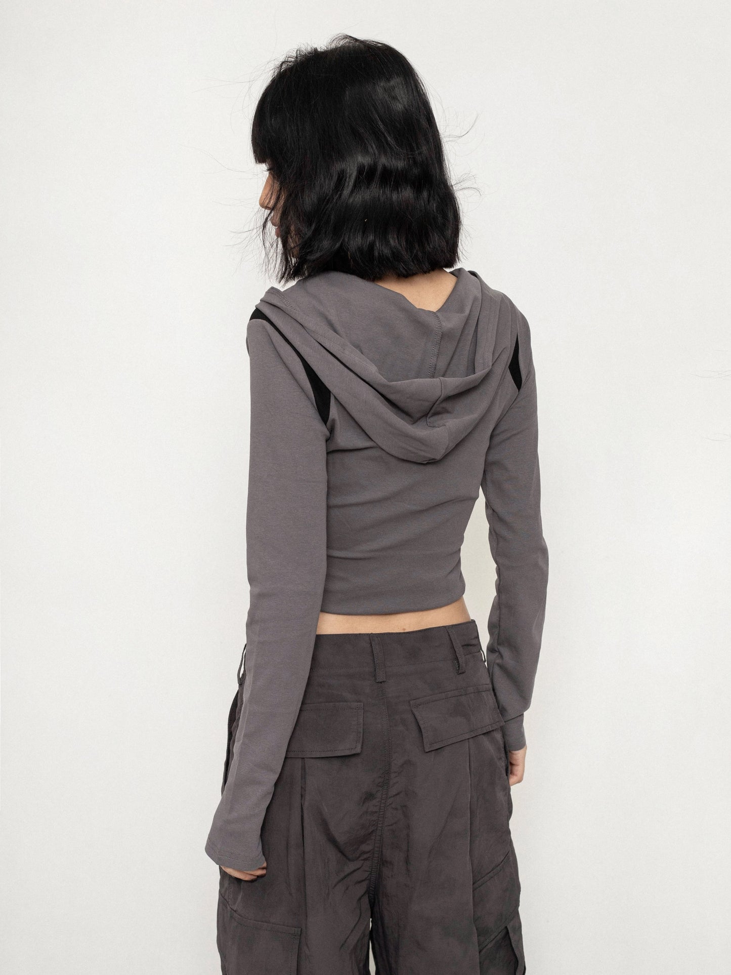 ZEROSTORE American retro slim hooded sweatshirt