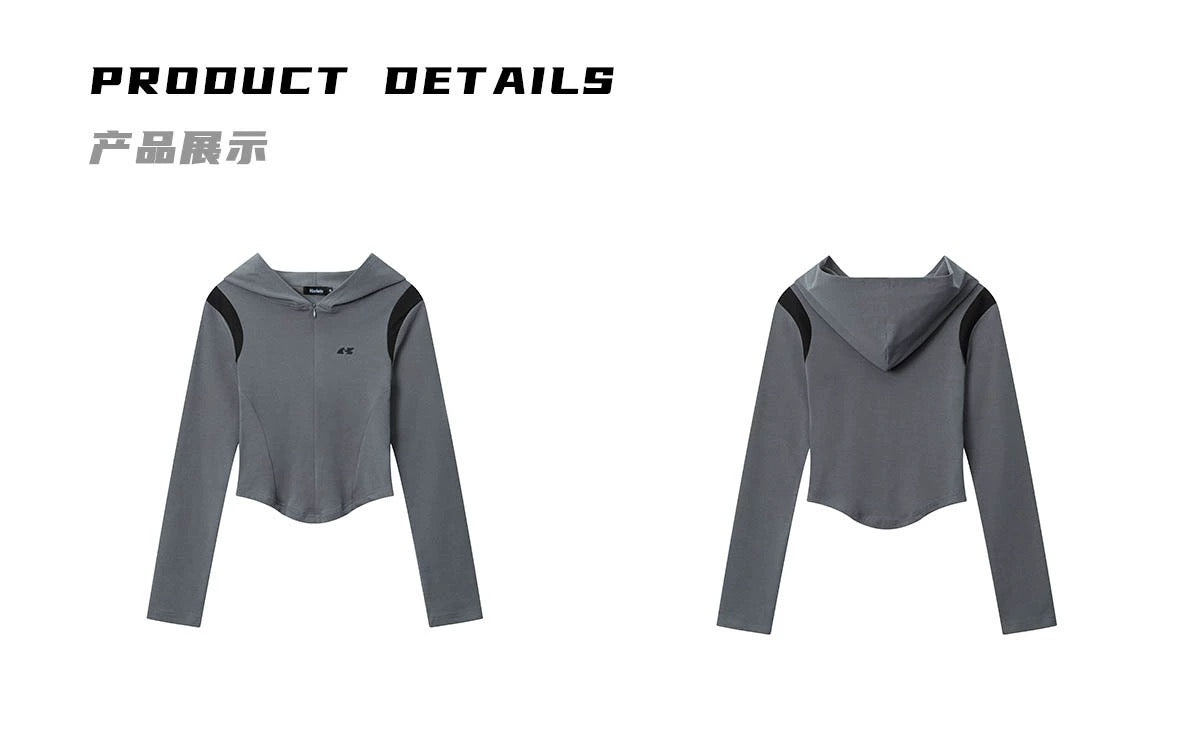 ZEROSTORE American retro slim hooded sweatshirt