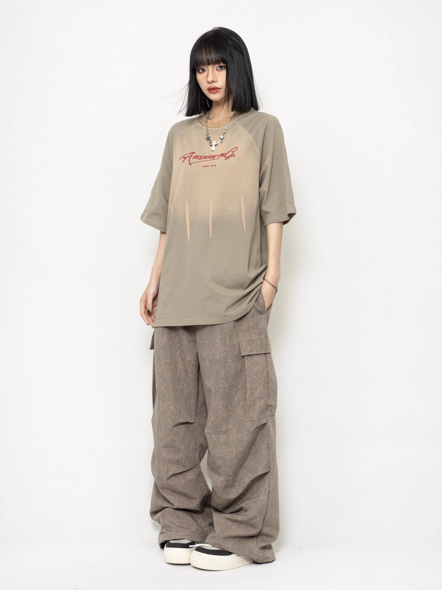 ZEROSTORE American loose casual short sleeve T-shirt