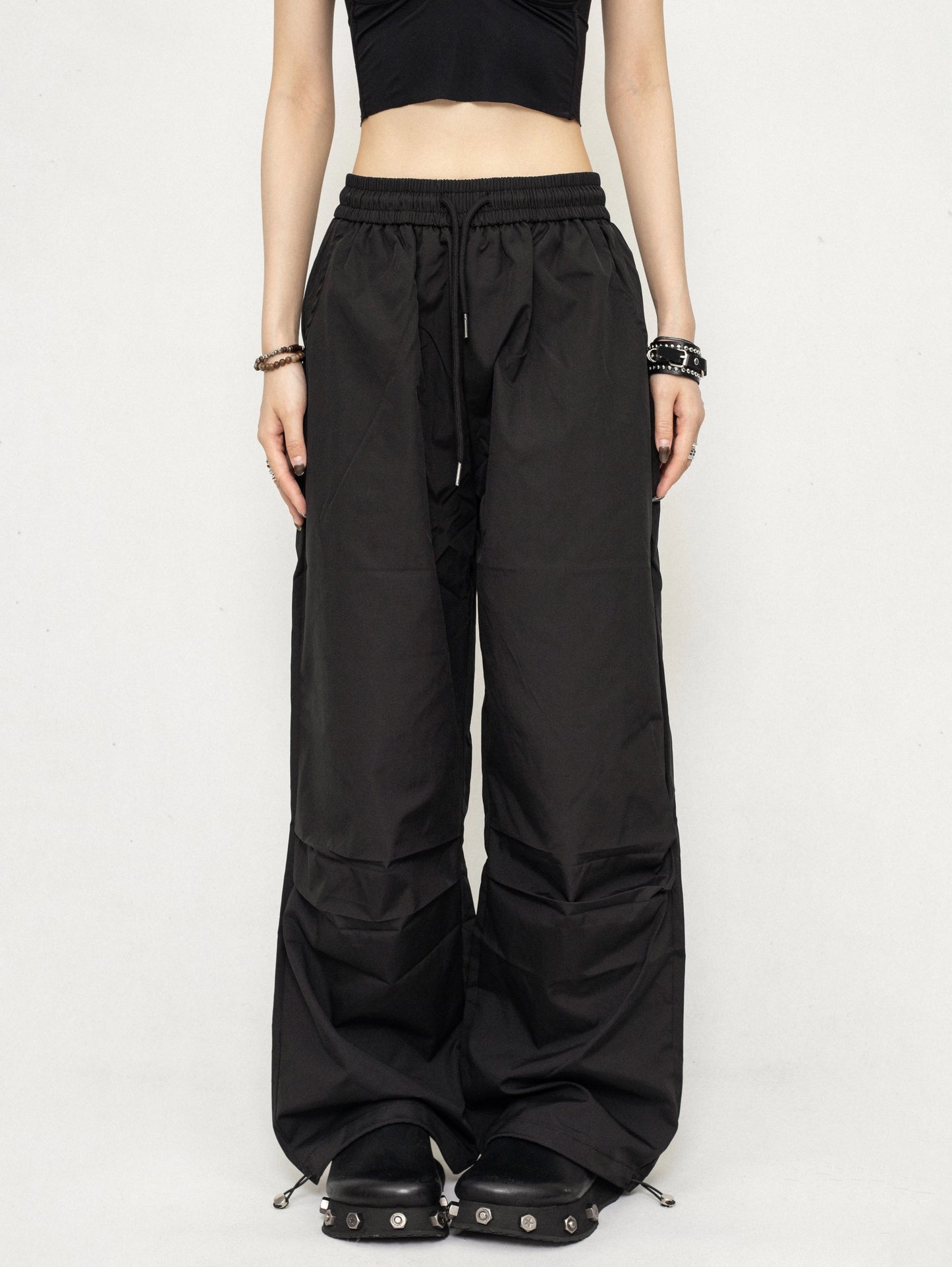 ZEROSTORE Casual Bat Curtain Wide Leg Pants