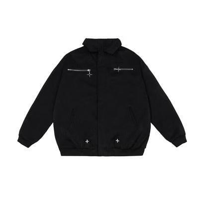 EZEK&STUDIO American Retro Lapel Jacket