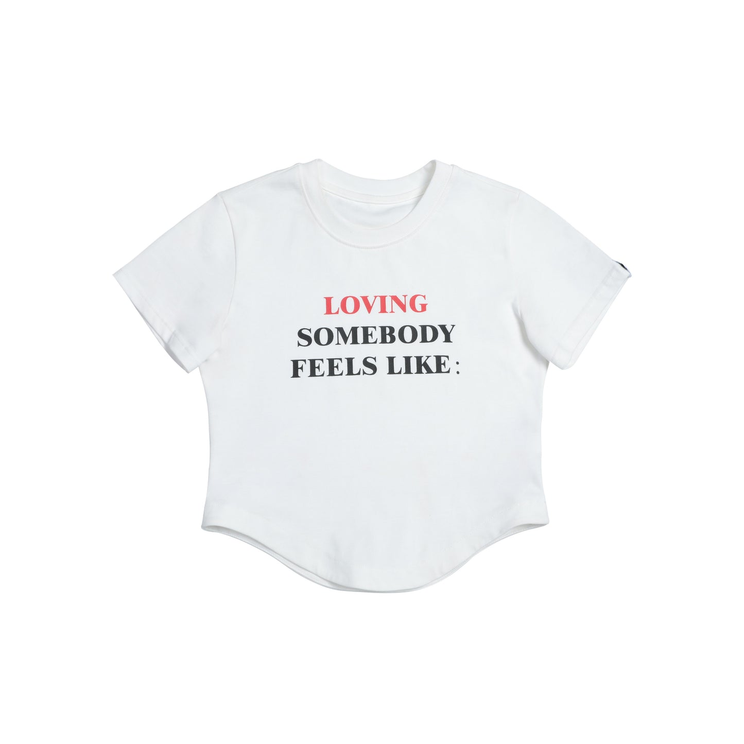 EZEK&STUDIO Letter Print Paragraph T-shirt