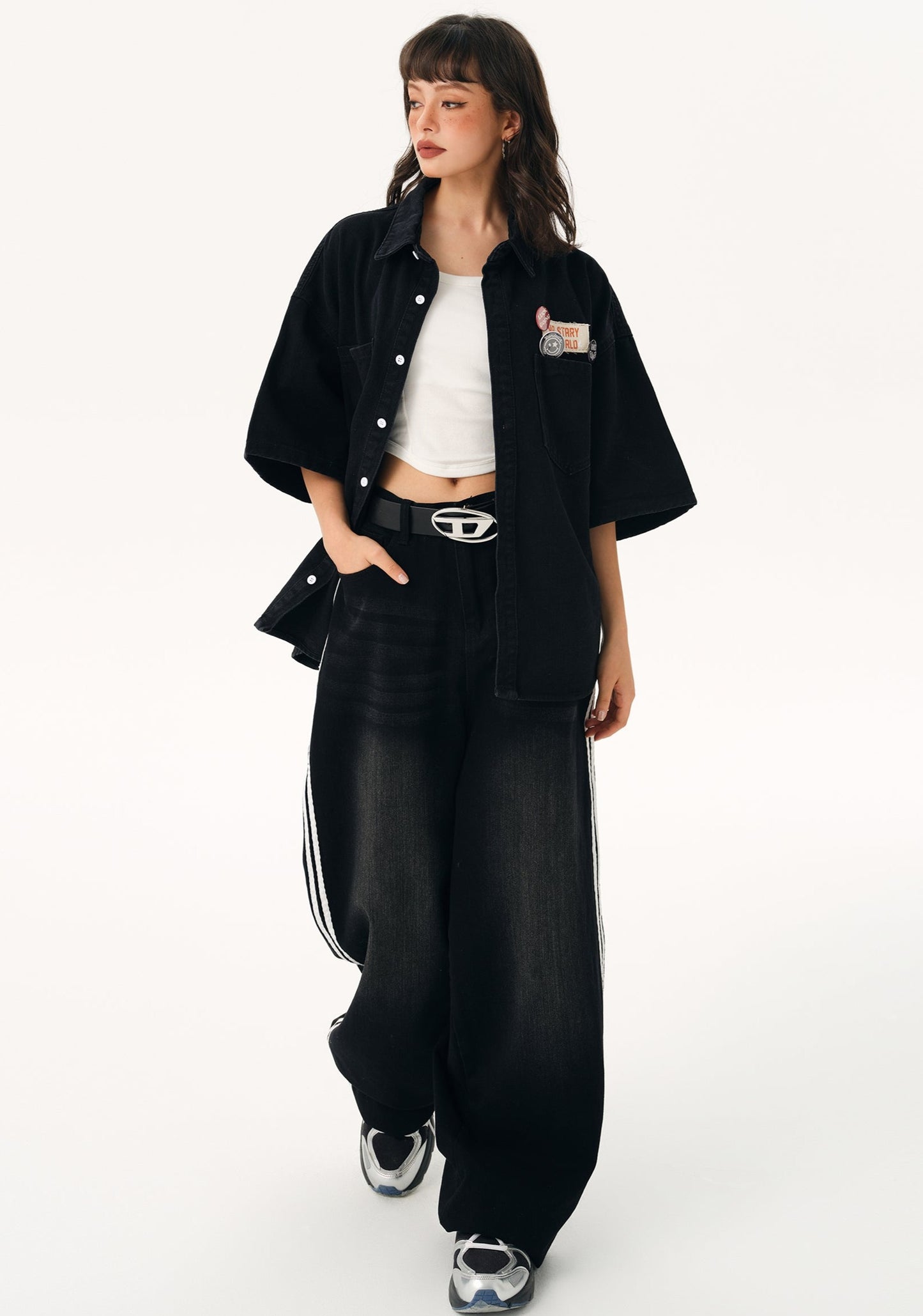 EZEK&STUDIO American Retro Wash Old jeans