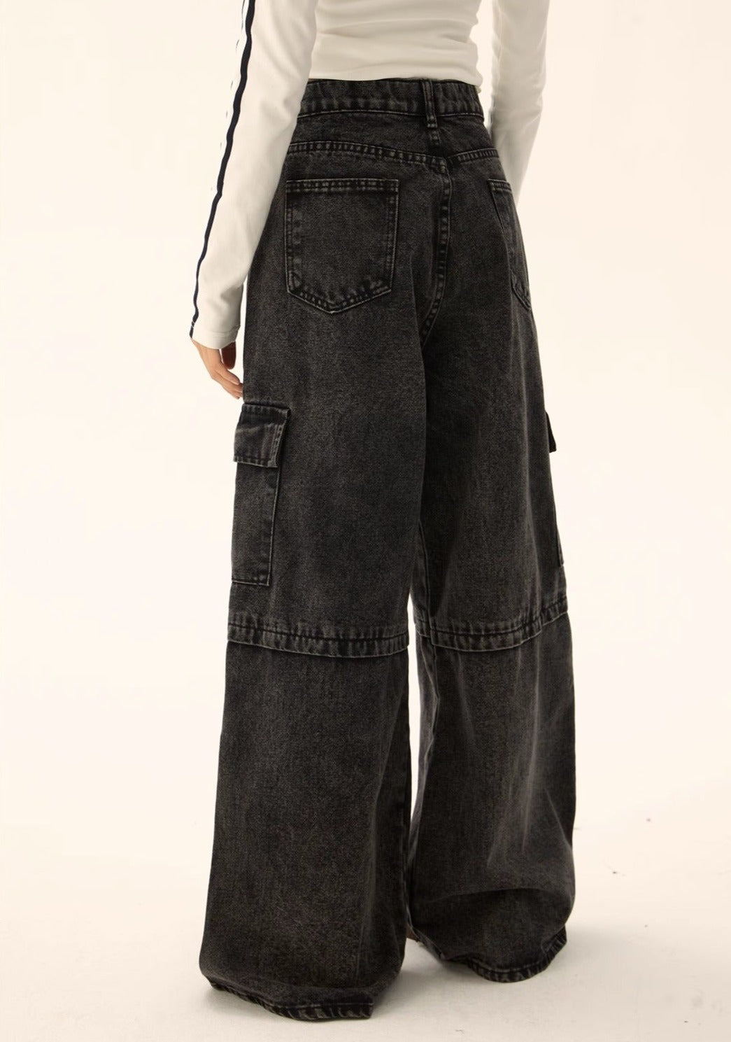 EZEK&STUDIO Vintage Washed Work Denim Pants