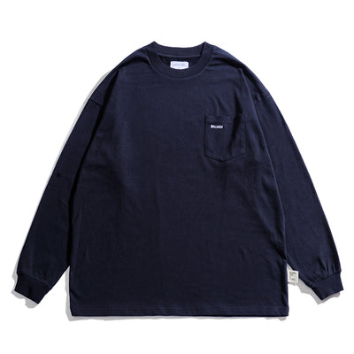 BELLKENIDE Retro Trend Long Sleeve Pocket T-shirt