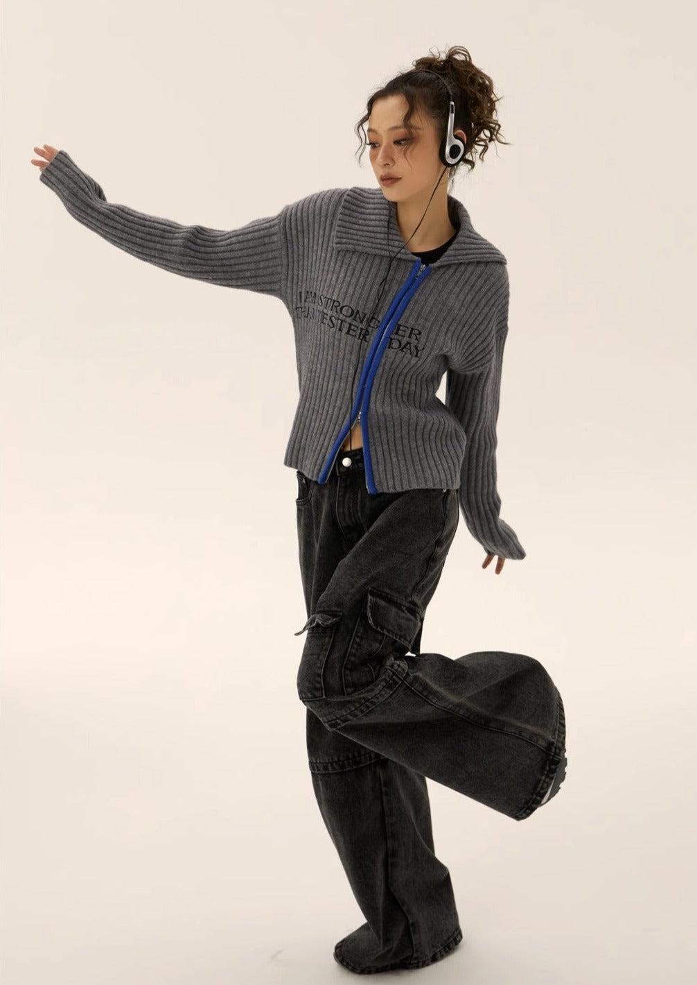 EZEK&STUDIO Vintage Washed Work Denim Pants