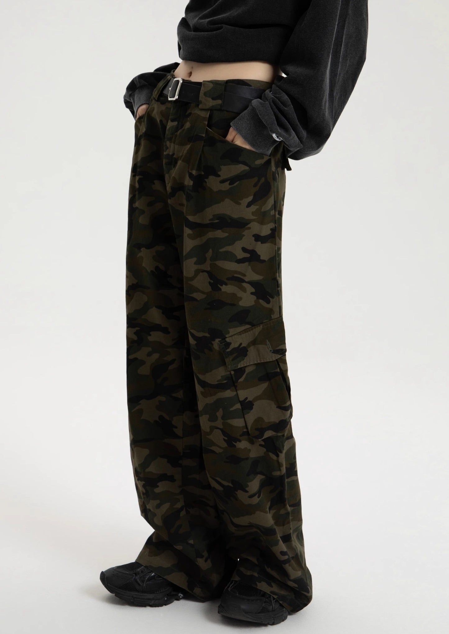 EZEK&STUDIO Camouflage Pattern Work Pants