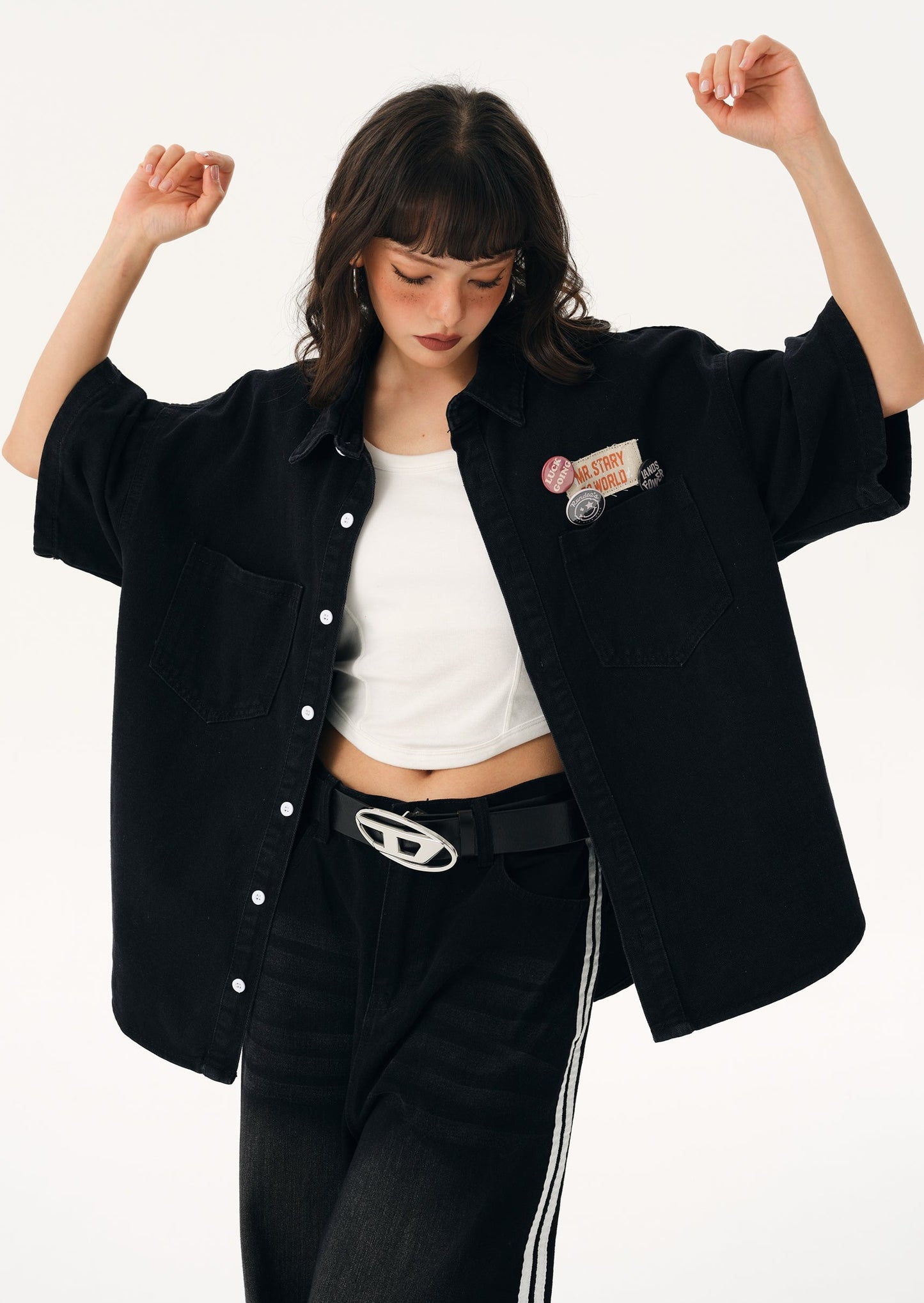 EZEK&STUDIO Retro Denim shirt