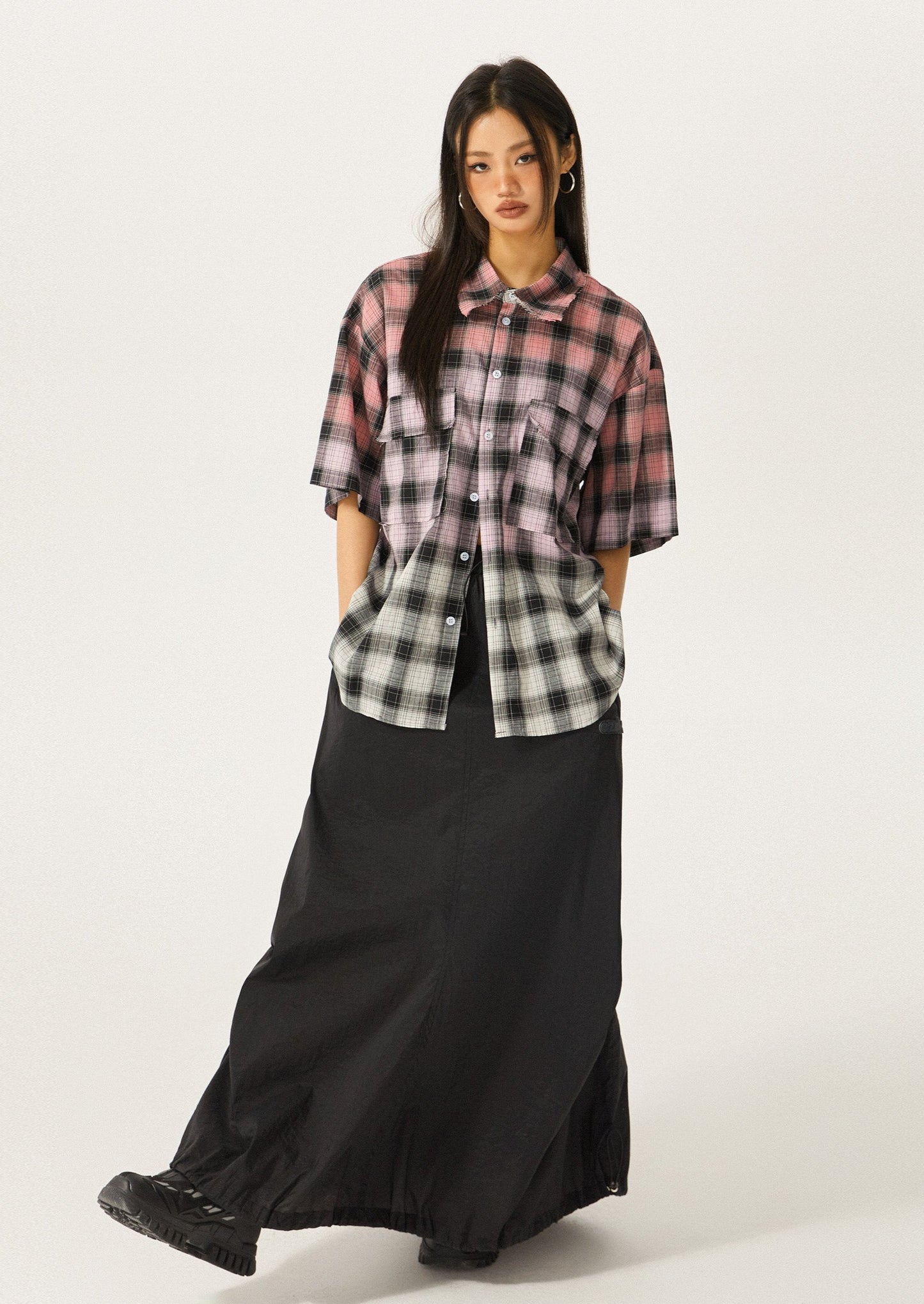 EZEK&STUDIO Retro Plaid shirt