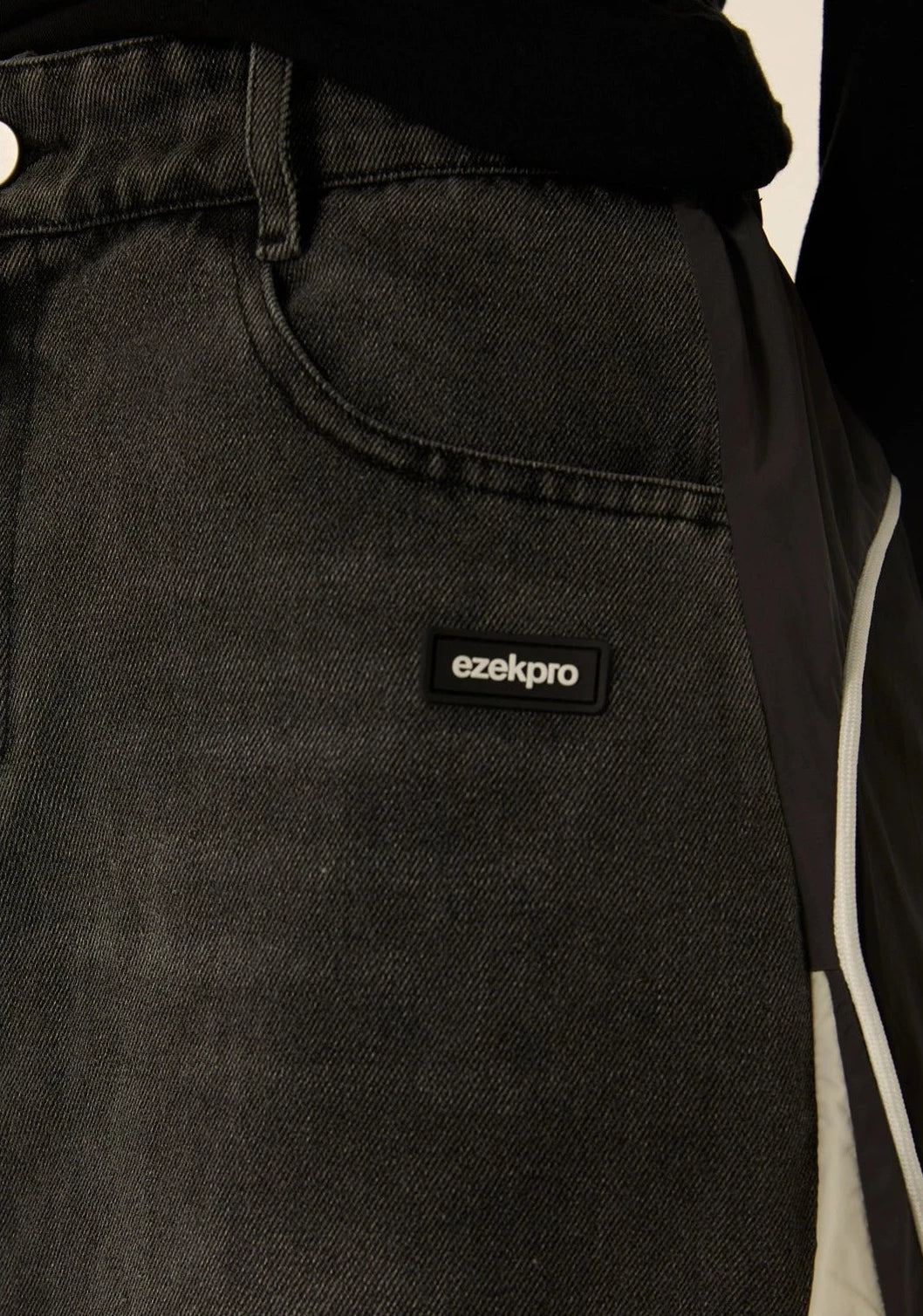 EZEK&STUDIO Vintage Splicing Denim Skirt