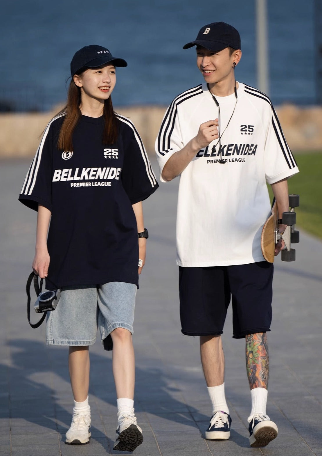 BELLKENIDE Three Bar Classic Style Short Sleeve T-shirt