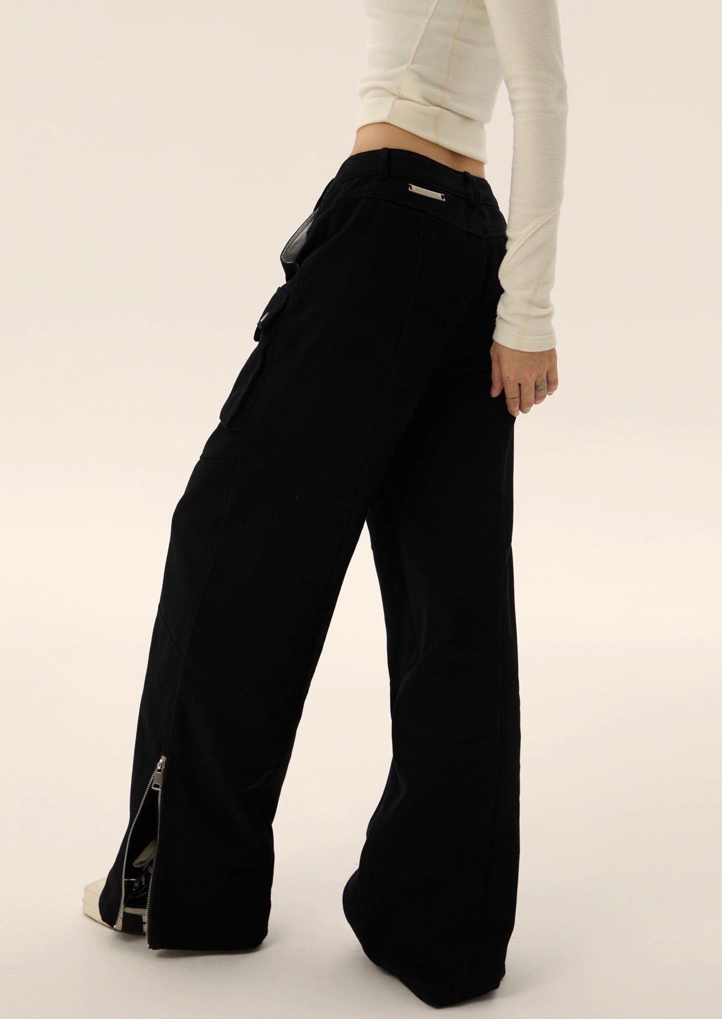 EZEK&STUDIO Retro Loose Straight Casual Pants