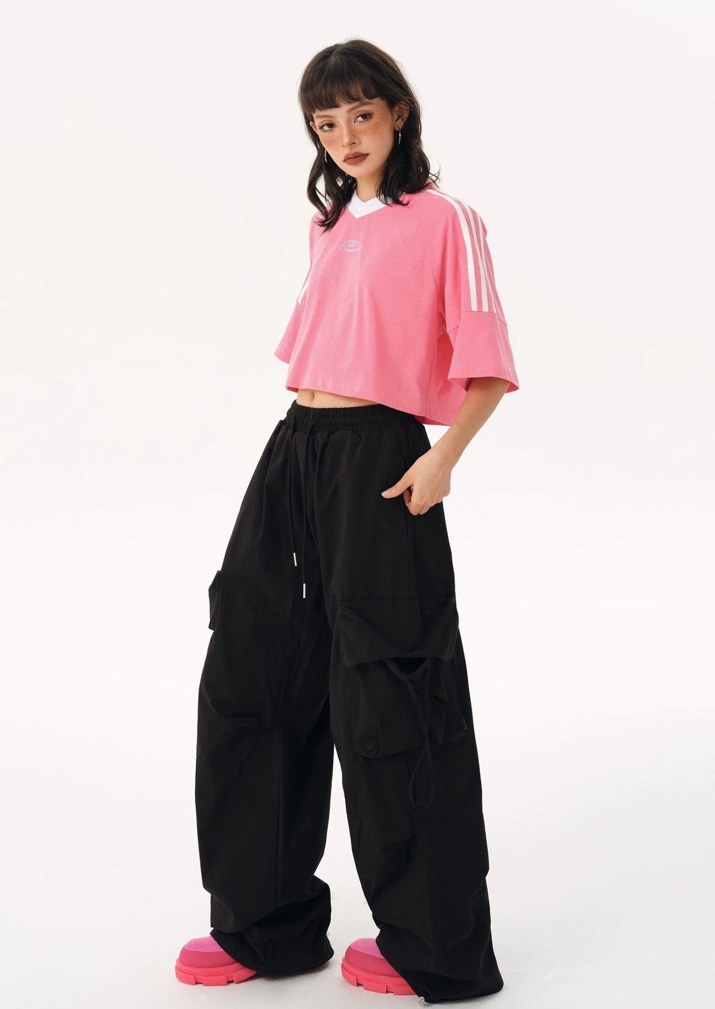 EZEK&STUDIO Retro Wide Loose Pants