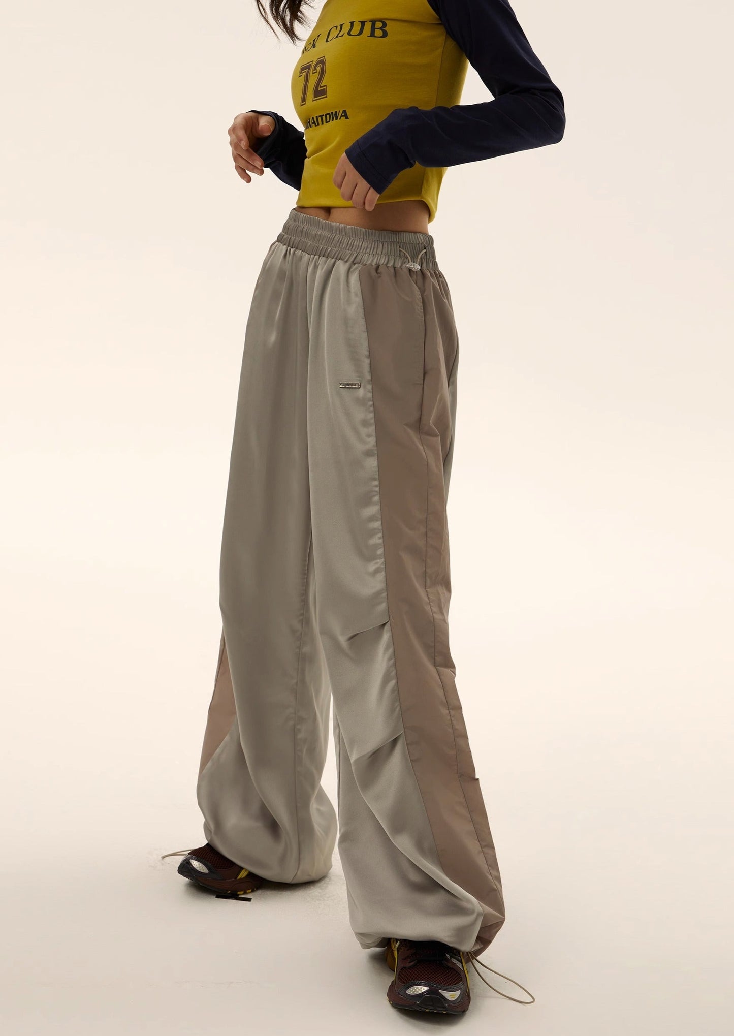 EZEK&STUDIO Drape Loose Straight Pants