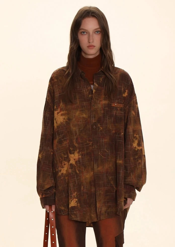 DONOTTAG American retro long-sleeved shirt