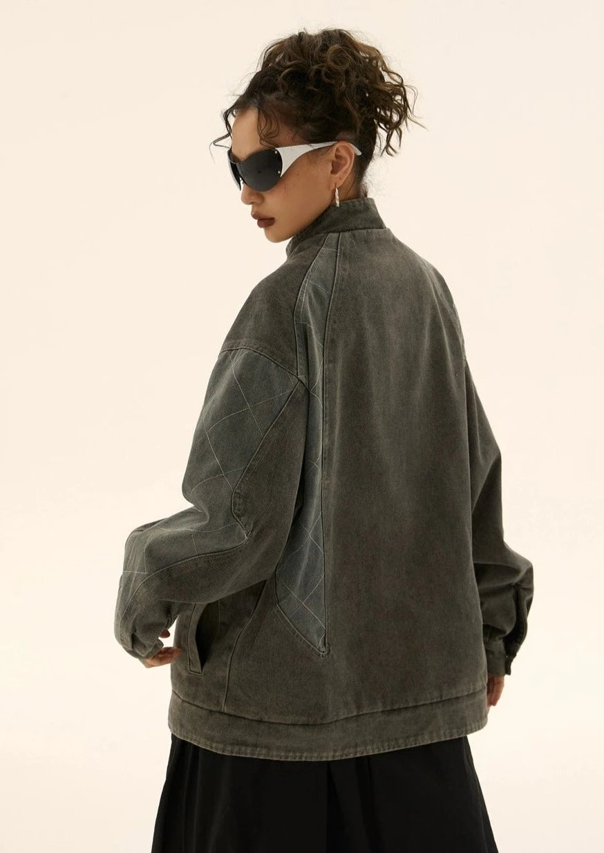 EZEK&STUDIO Vintage Color Zip Jacket