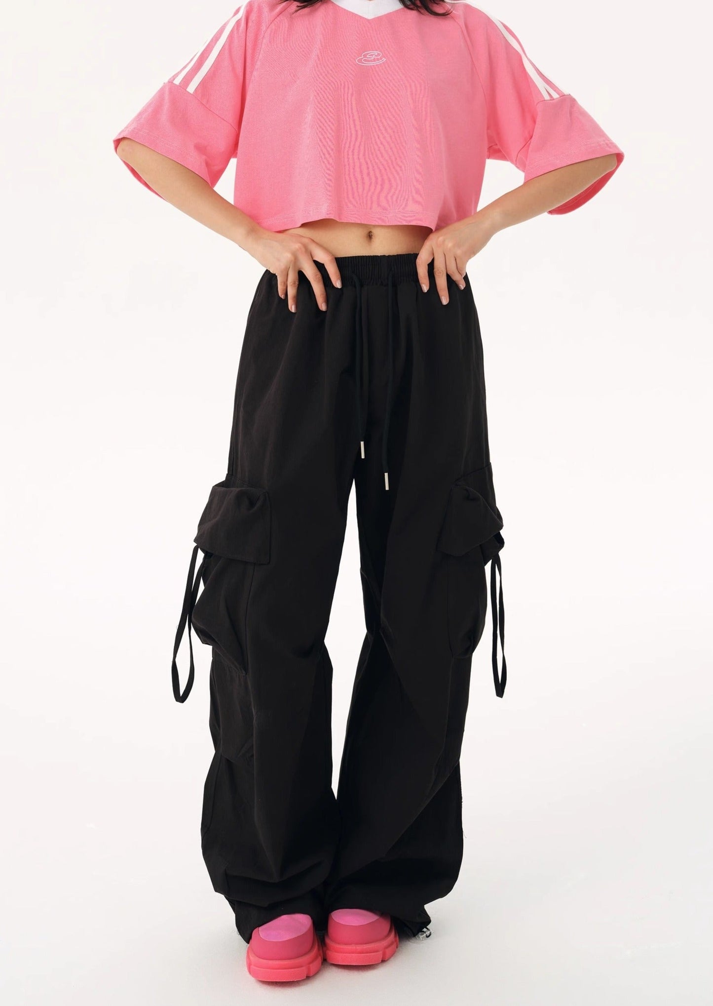 EZEK&STUDIO Retro Wide Loose Pants