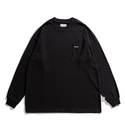 BELLKENIDE Retro Trend Long Sleeve Pocket T-shirt