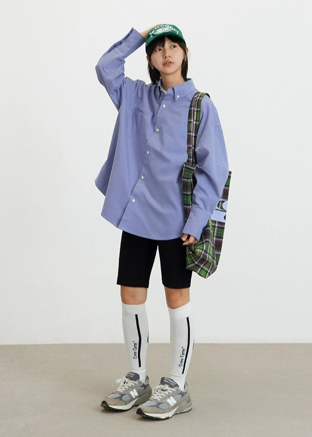 CRYING CENTER Long Loose Pocket Shirt