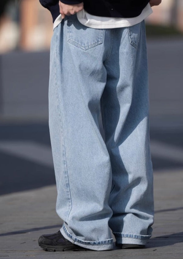 BELLKENIDE Loose Straight Retro Jeans