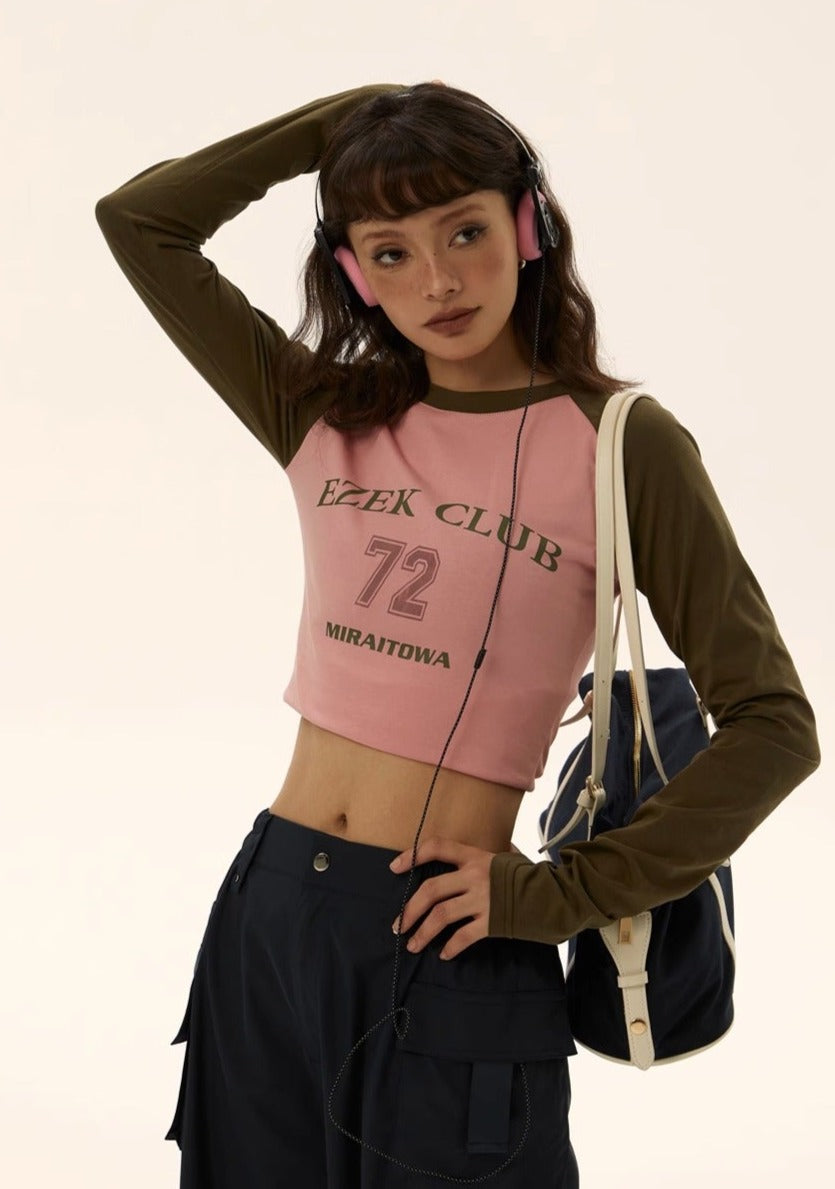 EZEK&STUDIO Spicy Tide Long-Sleeved T-shirt