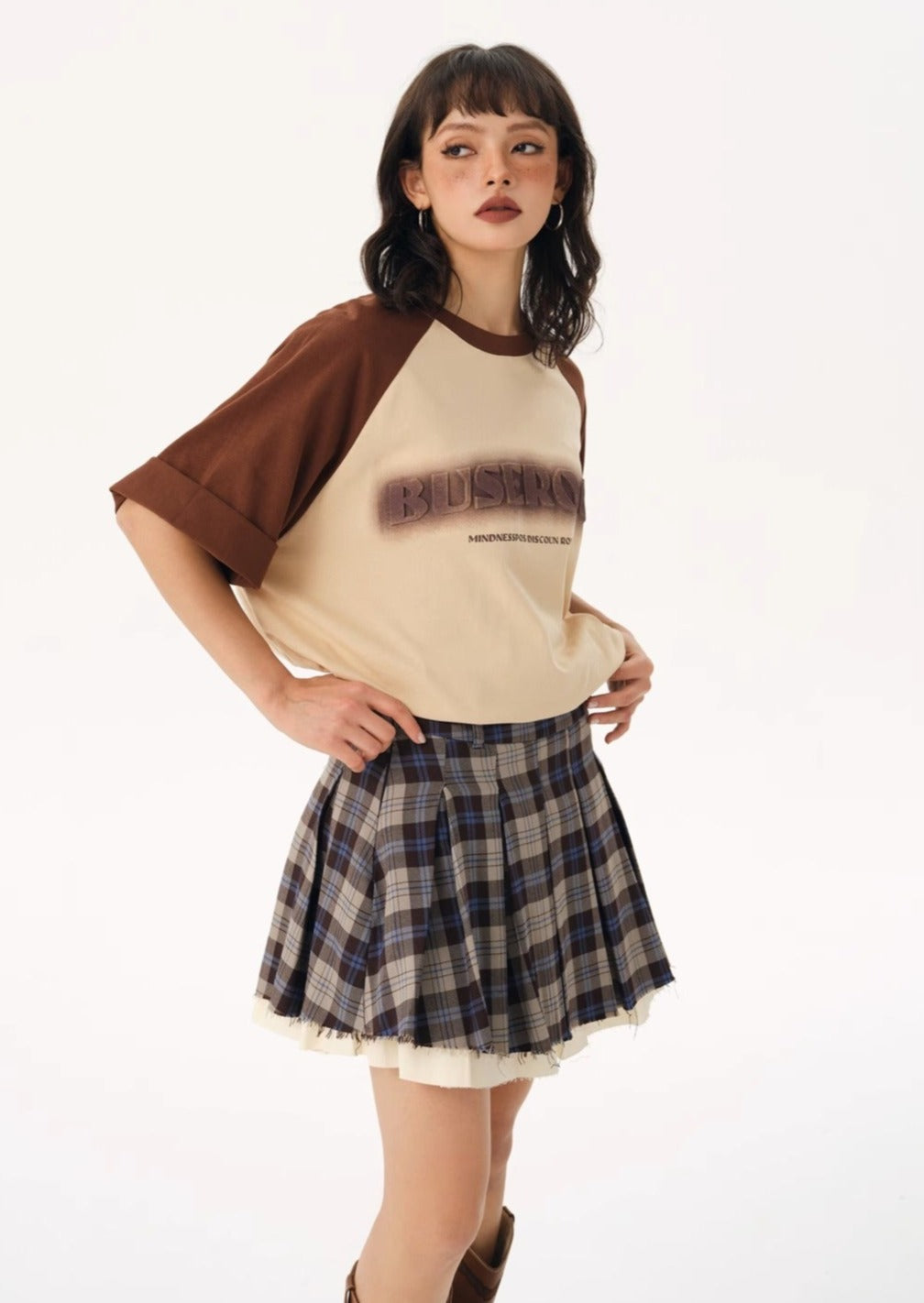 EZEK&STUDIO Blurred Style Raglan T-shirt