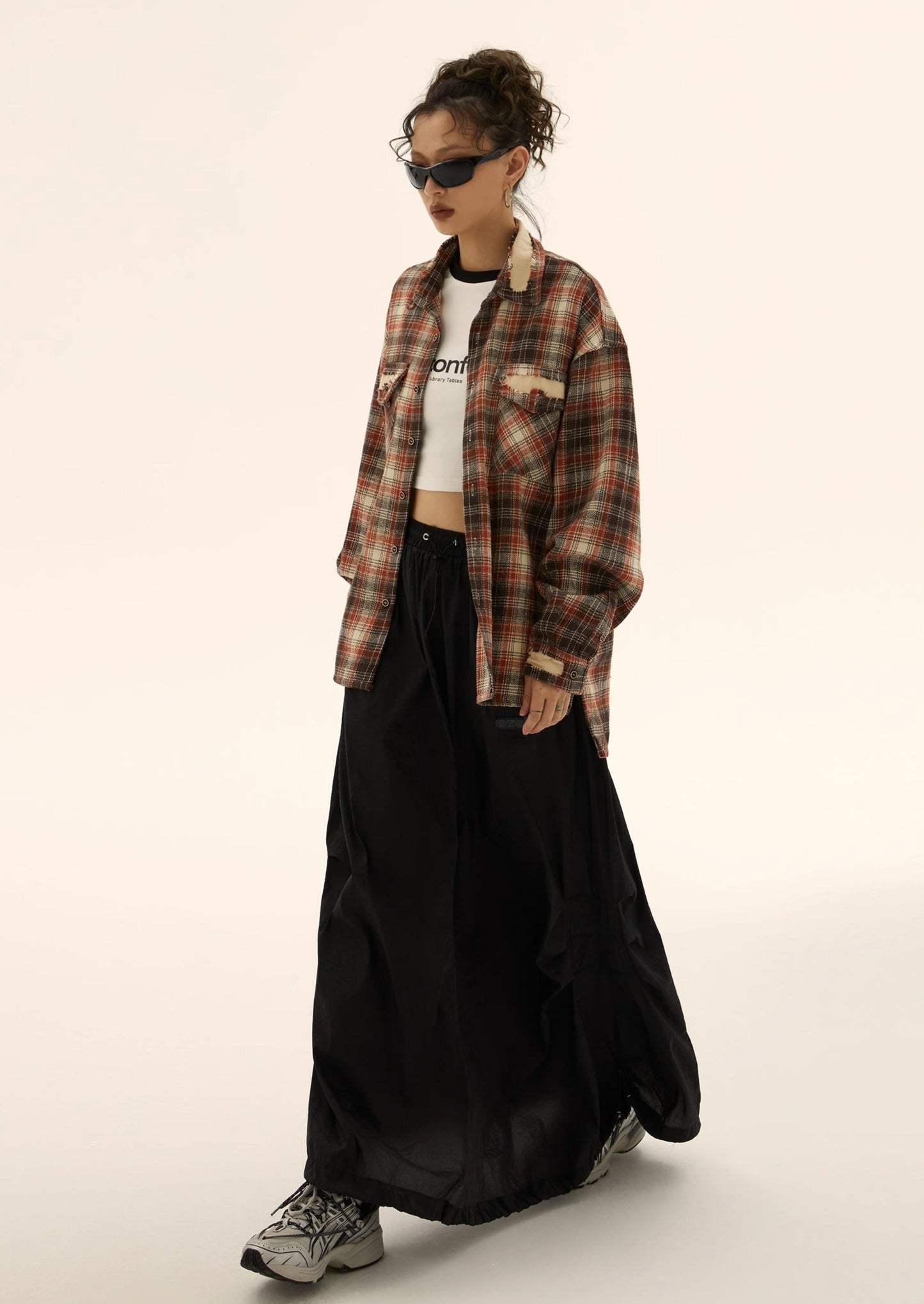 EZEK&STUDIO Checked Design Long-Sleeved Shirt