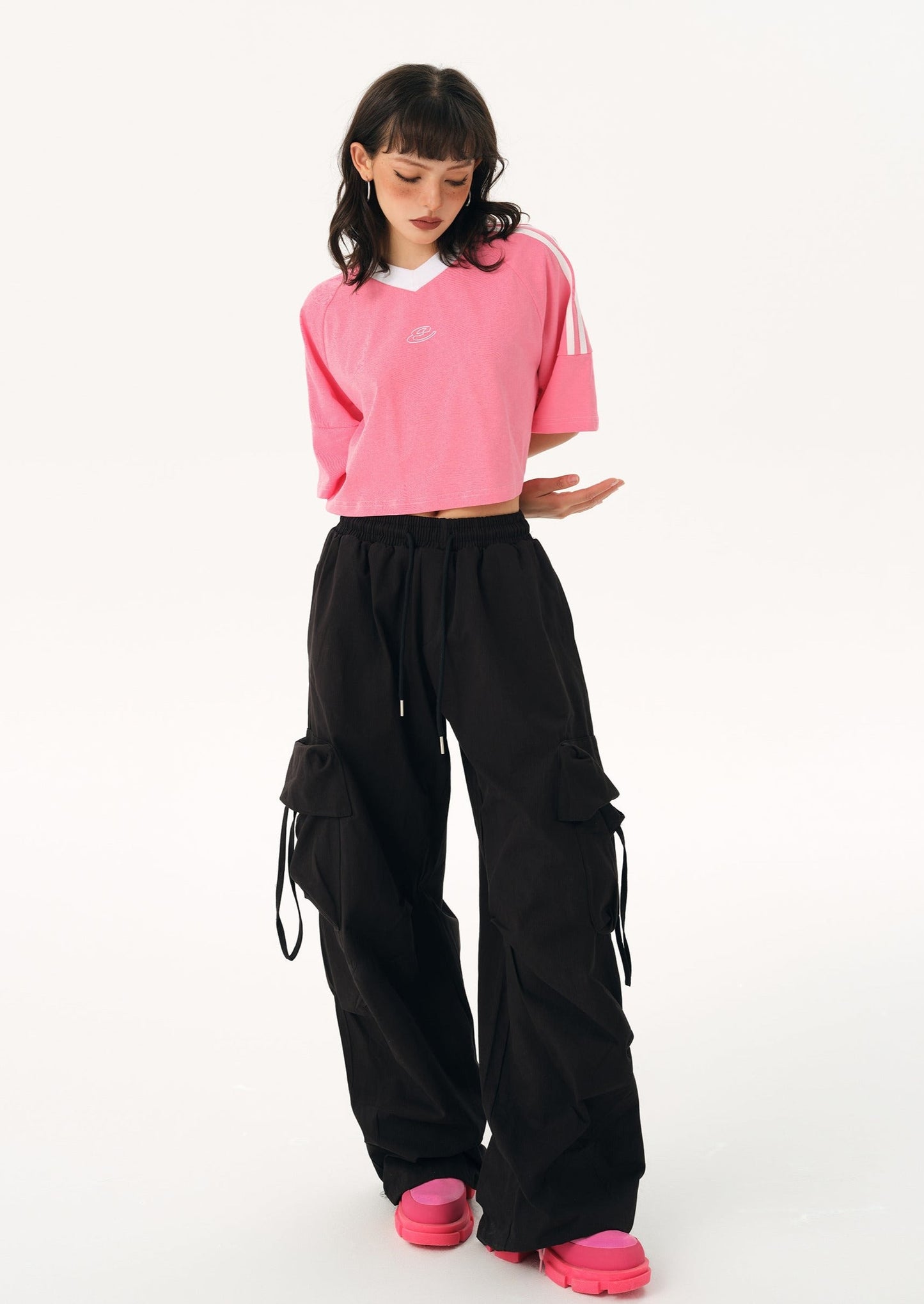 EZEK&STUDIO Retro Wide Loose Pants