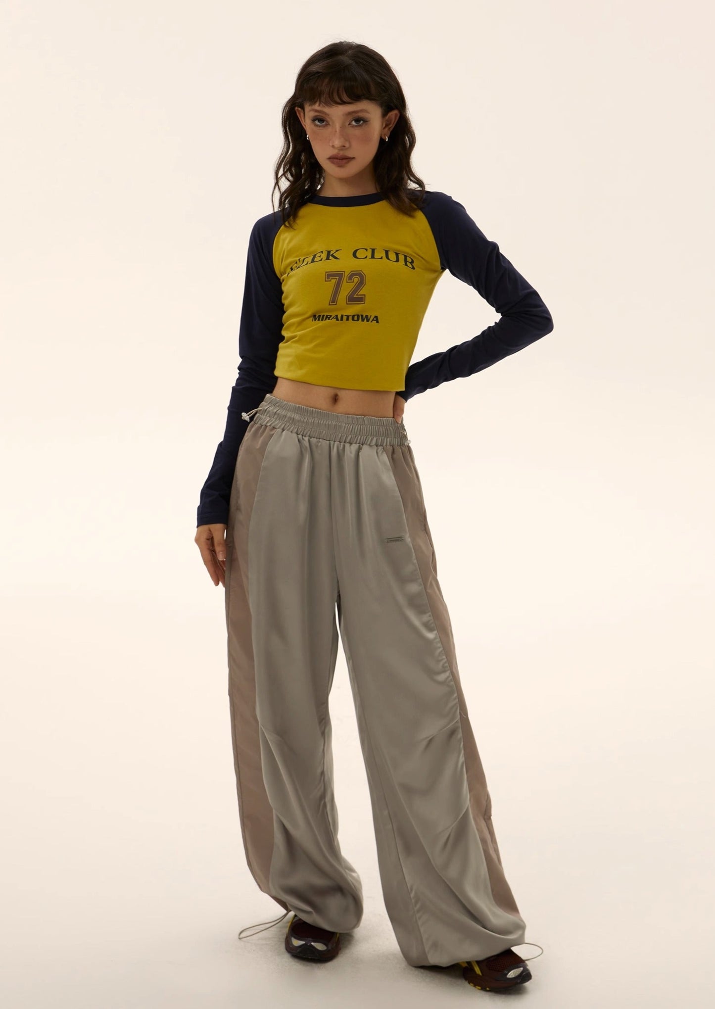 EZEK&STUDIO Drape Loose Straight Pants