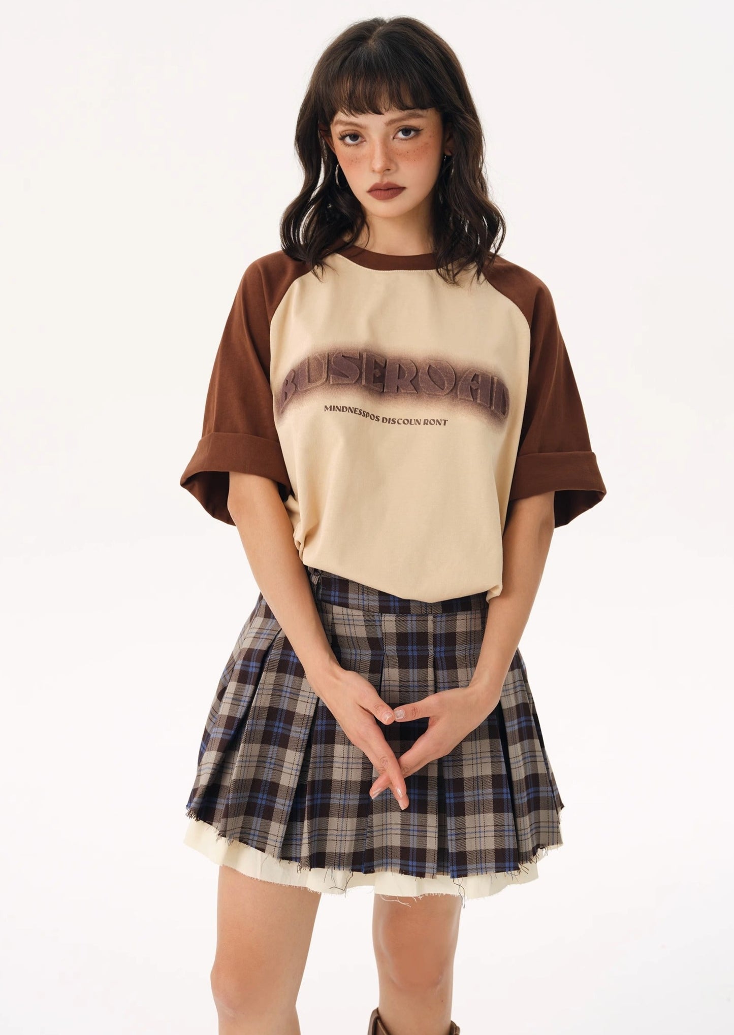EZEK&STUDIO Blurred Style Raglan T-shirt