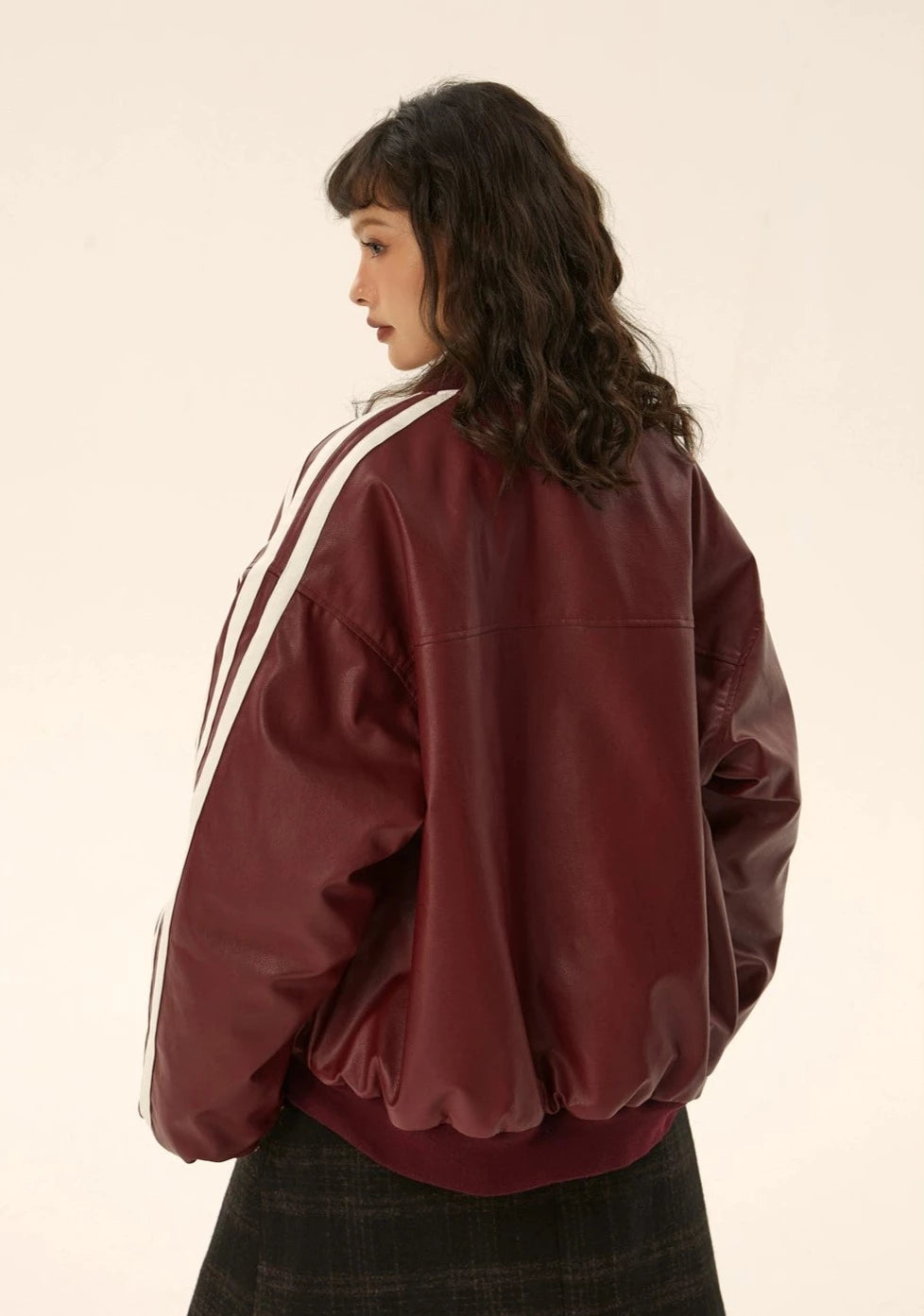EZEK&STUDIO Classic Leather Cotton Jacket