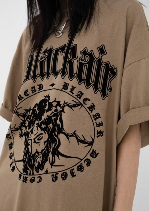 EZEK&STUDIO Oversize Design Short Sleeve T-shirt