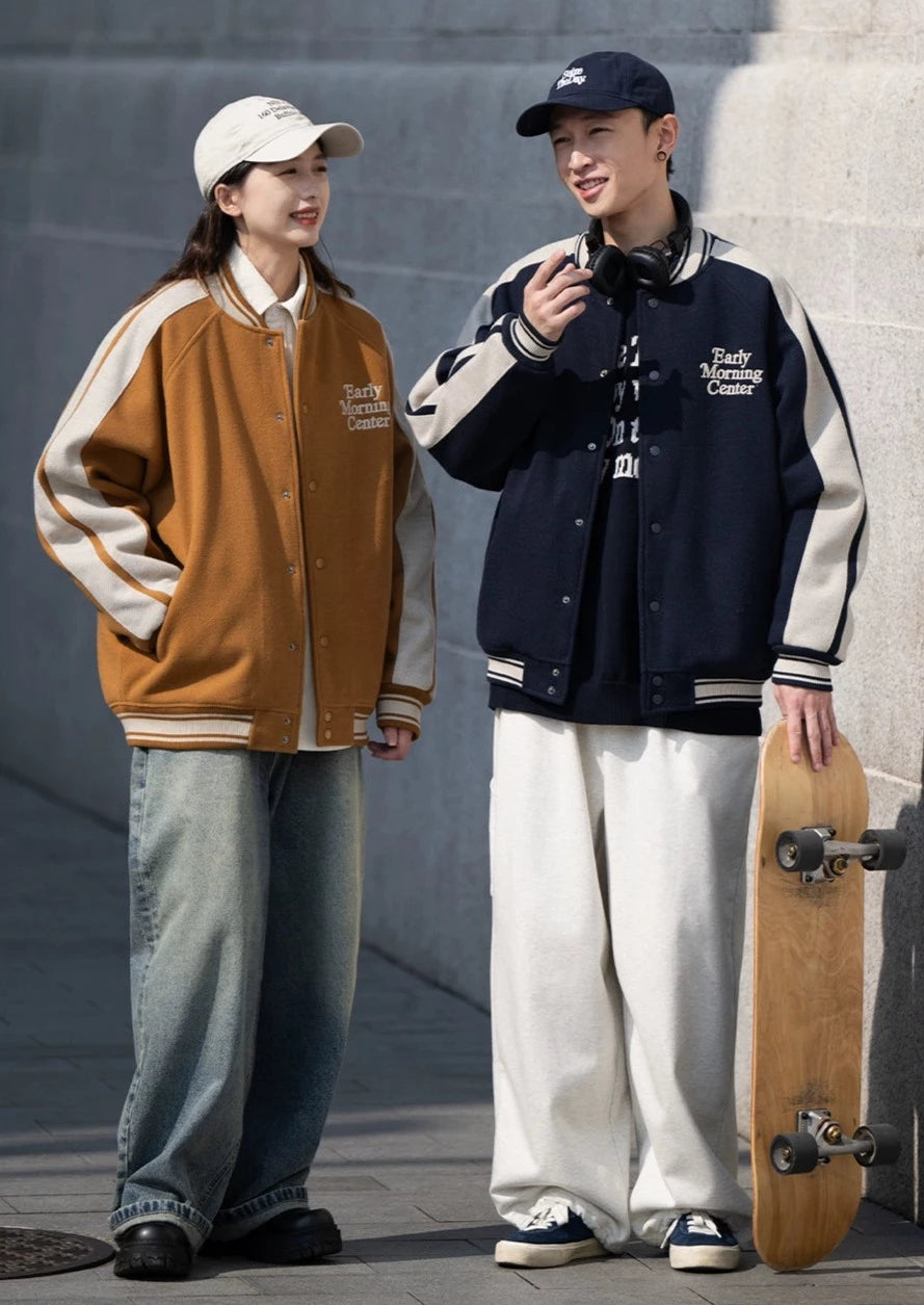 BELLKENIDE Winter Warm American Retro Baseball Jacket