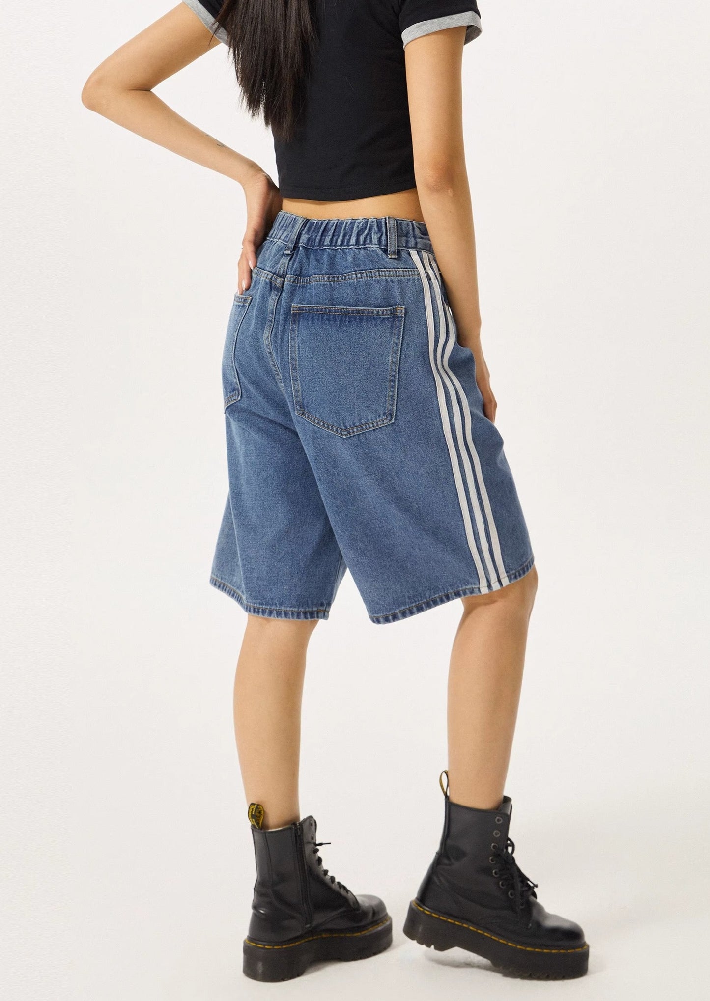 EZEK&STUDIO Retro Denim Short Pants