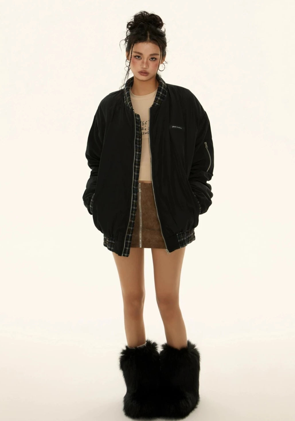 EZEK&STUDIO Classic Style Zip Warmer Jacket