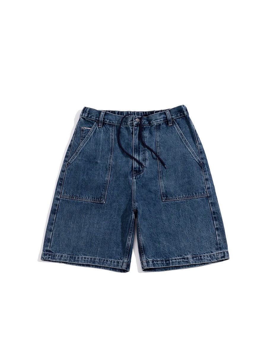 BELLKENIDE Dark Wash Pocket Denim Shorts