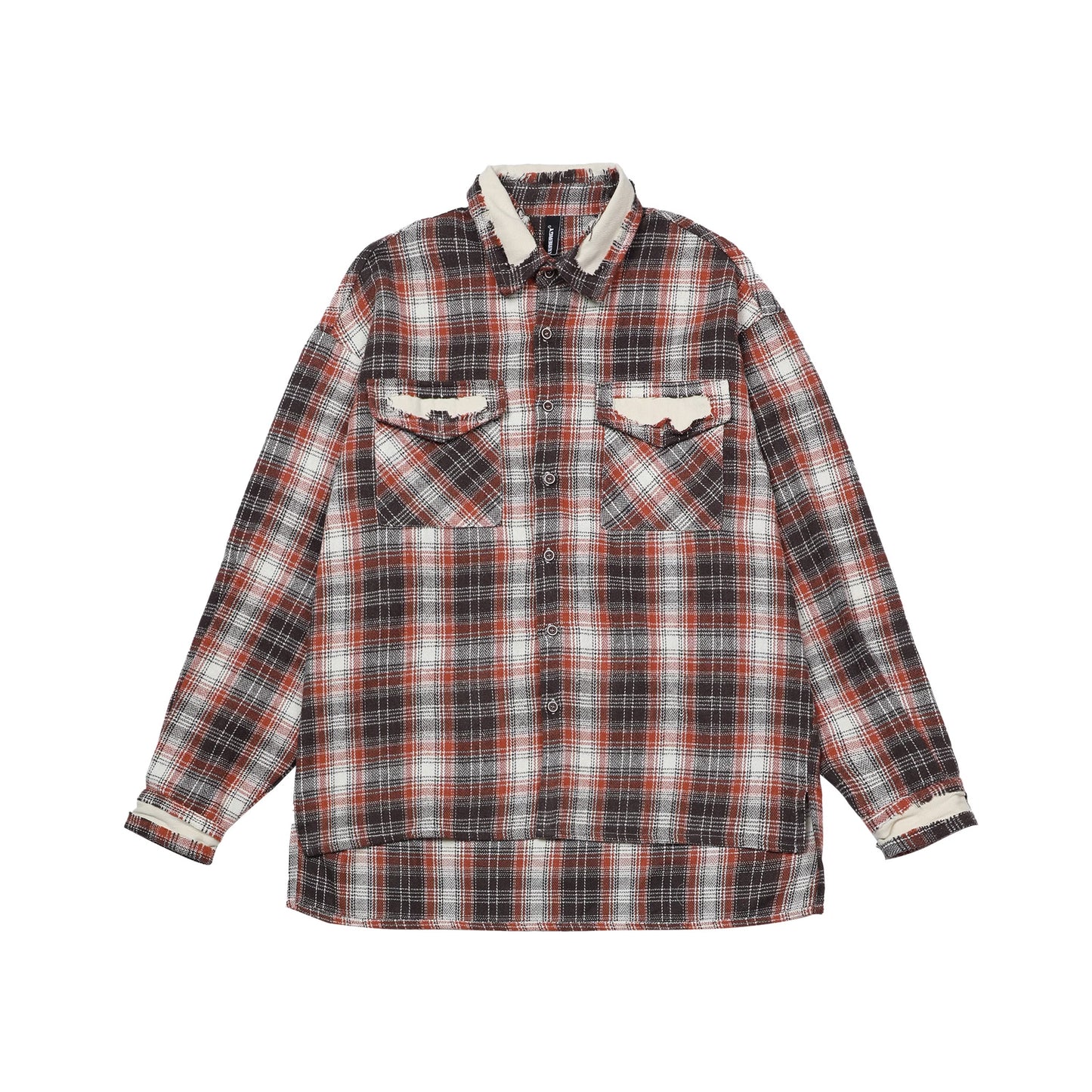 EZEK&STUDIO Checked Design Long-Sleeved Shirt