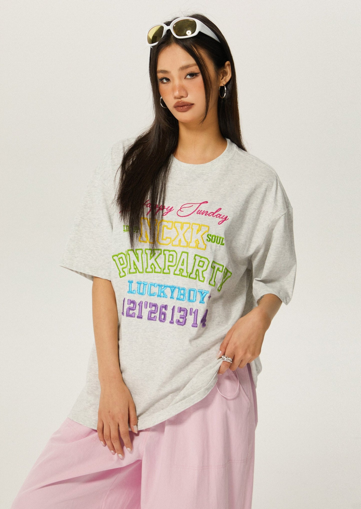 EZEK&STUDIO Retro Hiphop Print T-shirt