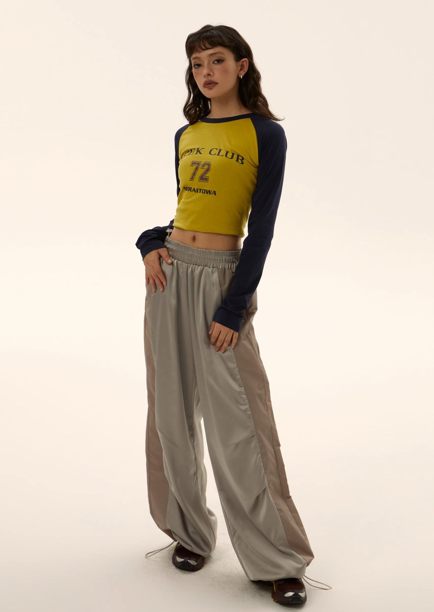 EZEK&STUDIO Drape Loose Straight Pants