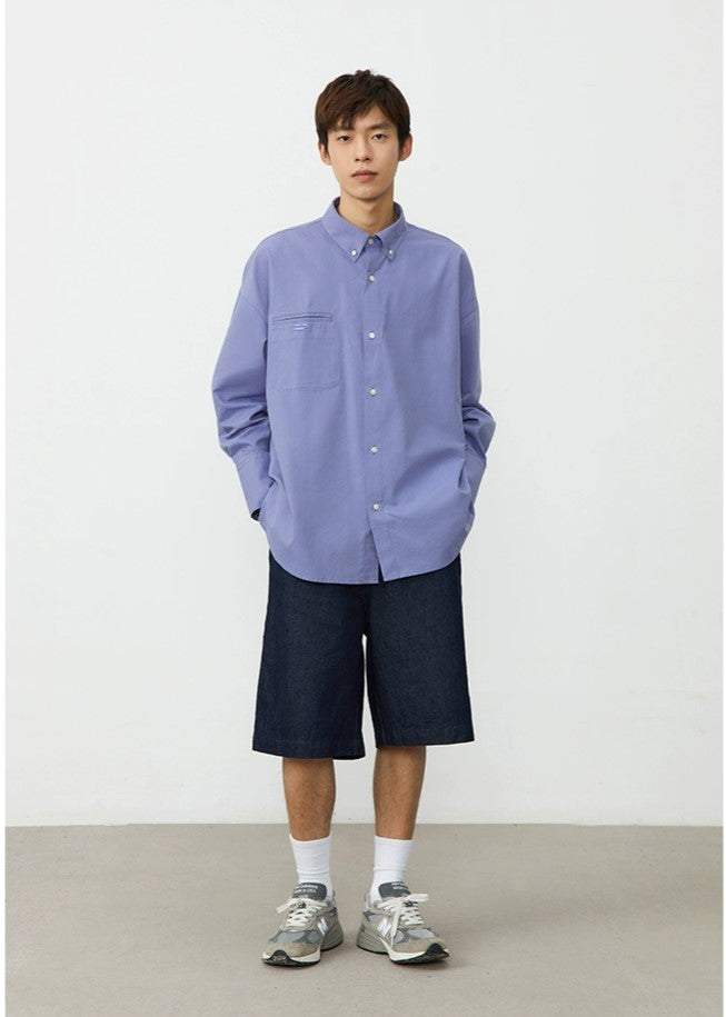 CRYING CENTER Long Loose Pocket Shirt