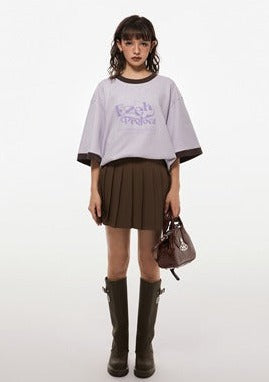 EZEK&STUDIO Summer Pale Purple T-shirt