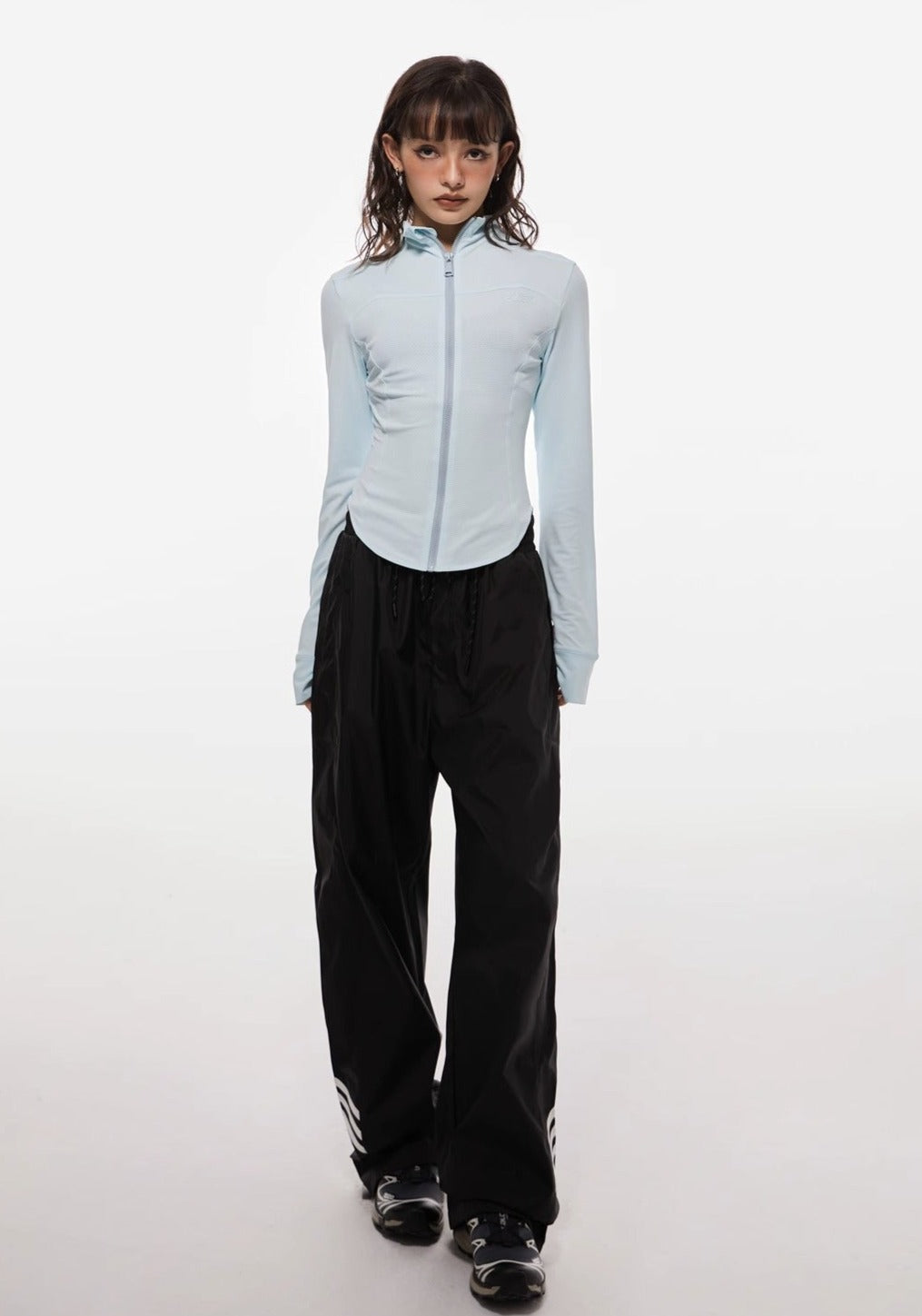 EZEK&STUDIO Three Lines Loose Sports Pants