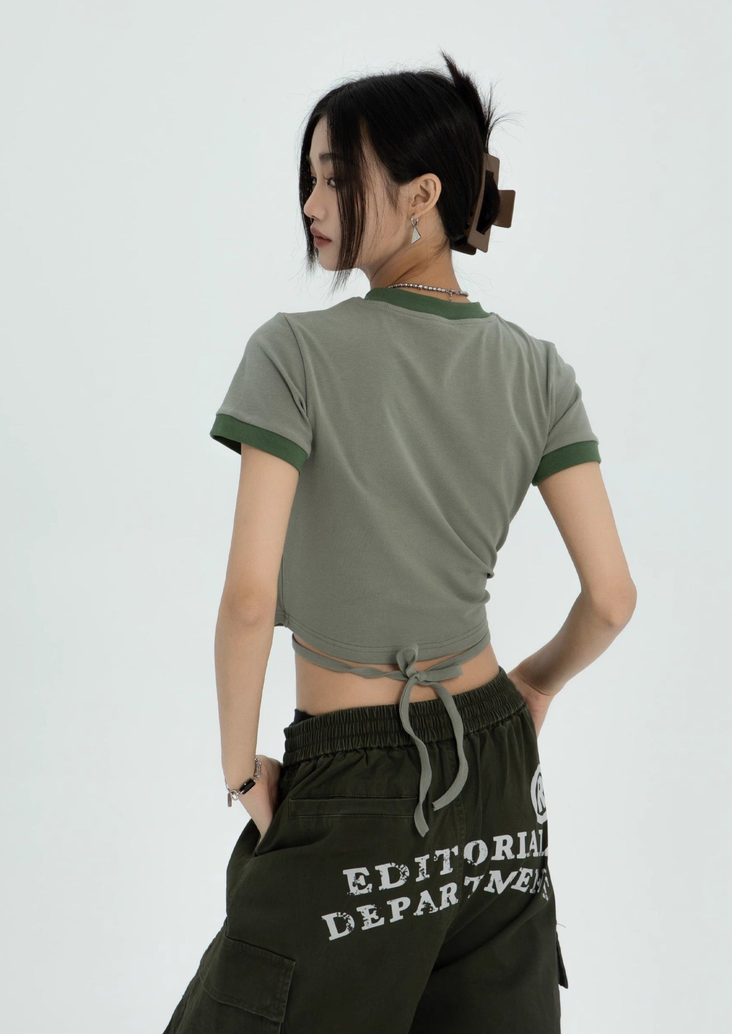 EZEK&STUDIO Paragraph Ringer T-shirt