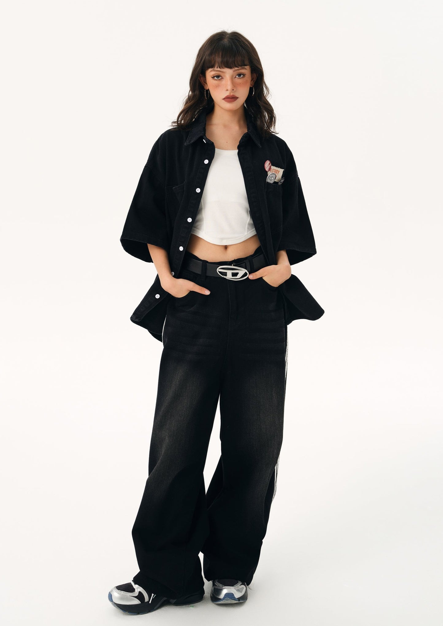 EZEK&STUDIO Retro Denim shirt