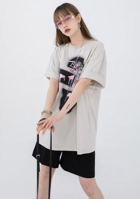 EZEK&STUDIO Loose Design T-shirt