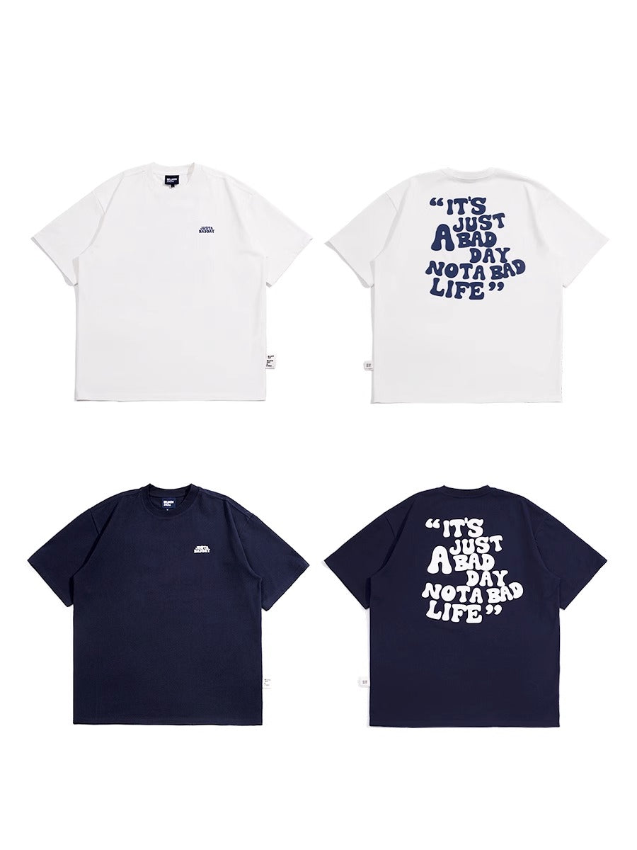 BELLKENIDE Simple Back Print Short Sleeved T-shirt