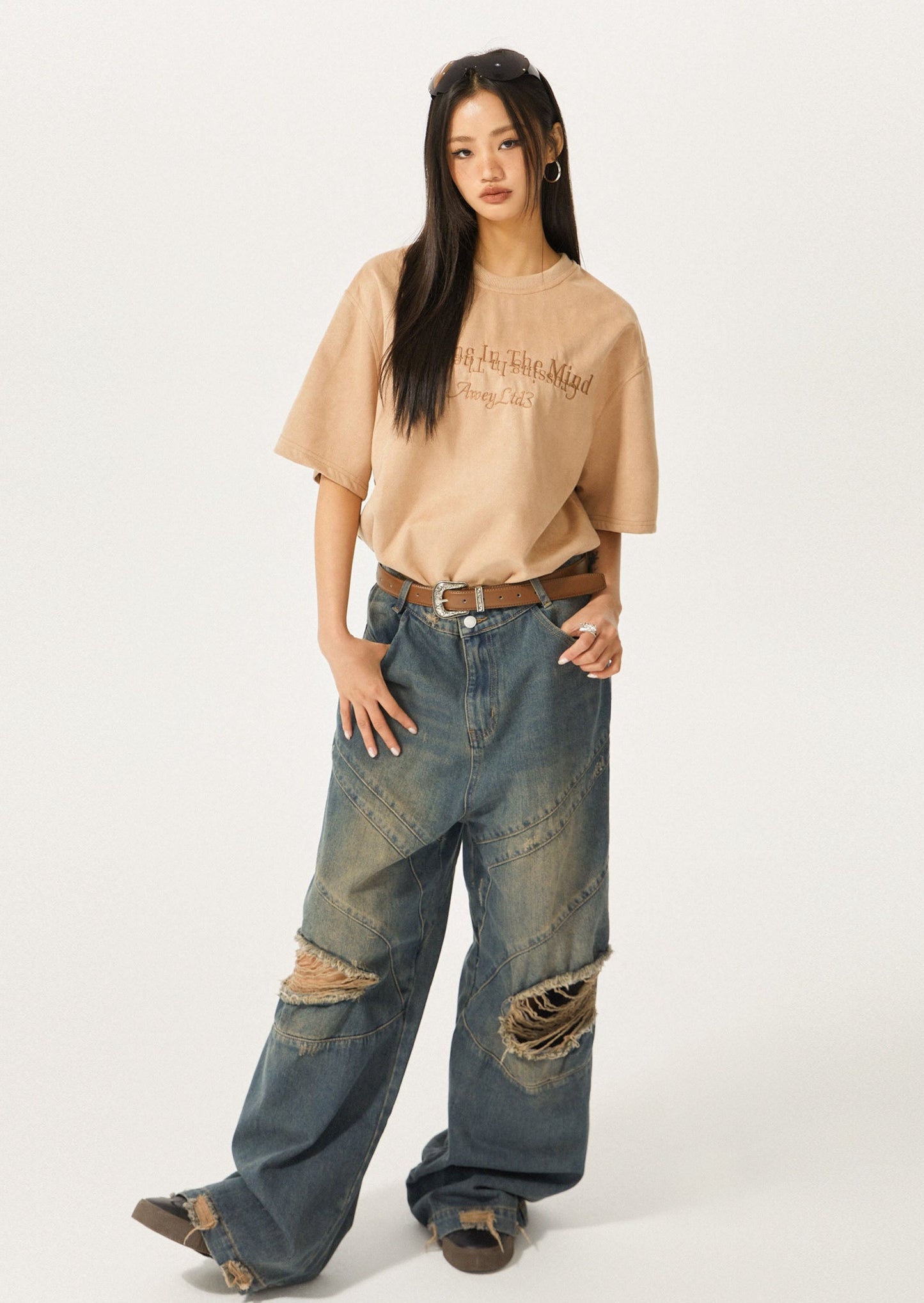 EZEK&STUDIO Retro High waist jeans