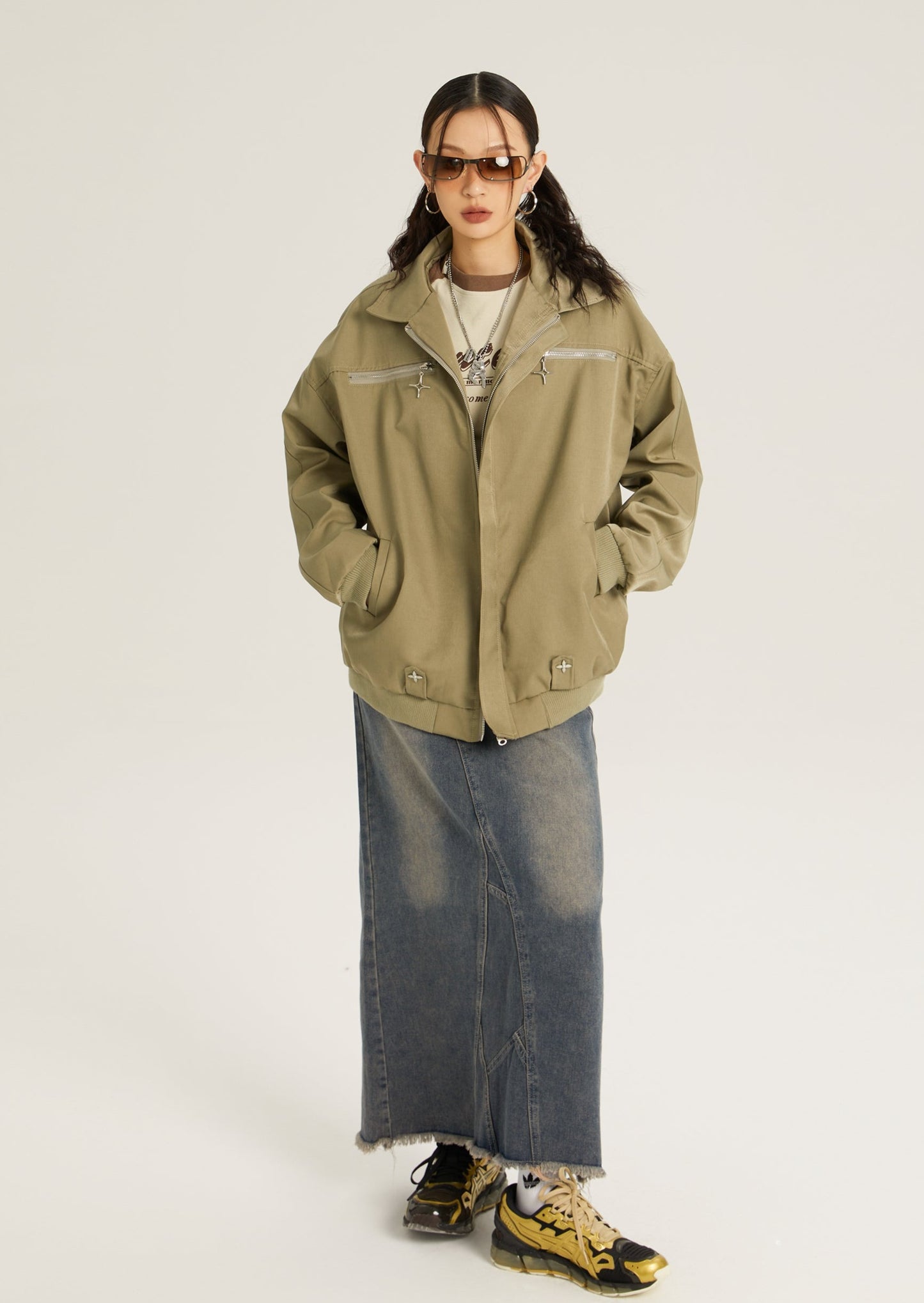 EZEK&STUDIO American Retro Lapel Jacket